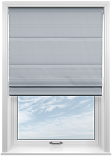 Menton, Cloud Blue - Twist&Fit Roman Blind